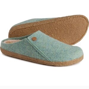 Birkenstock Aqua and Brown Women's Slippers